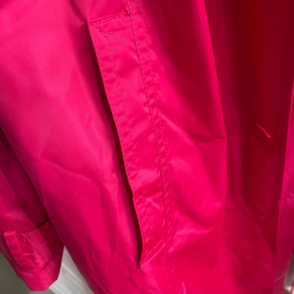Chico's Vibrant Hot Pink Trench Coat with Tie Belt - Picture 9 of 11